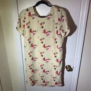 Off white floral loose dress